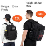 Load image into Gallery viewer, 25L / 50L Tactical MOLLE Backpack – Hunting, Hiking & EDC Rucksack with Dual Bottle Holders