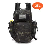 Load image into Gallery viewer, 25L / 50L Tactical MOLLE Backpack – Hunting, Hiking & EDC Rucksack with Dual Bottle Holders