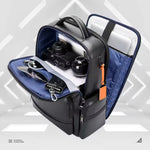 Load image into Gallery viewer, Genuine Leather 15.6” Laptop Backpack – Luxury Anti-Theft Expandable USB Travel Bag