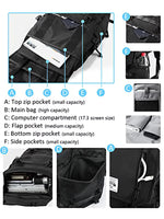 Load image into Gallery viewer, Roll Top Backpack 17.3” – Water-Resistant Expandable 25–40L Travel & Commuter Rucksack