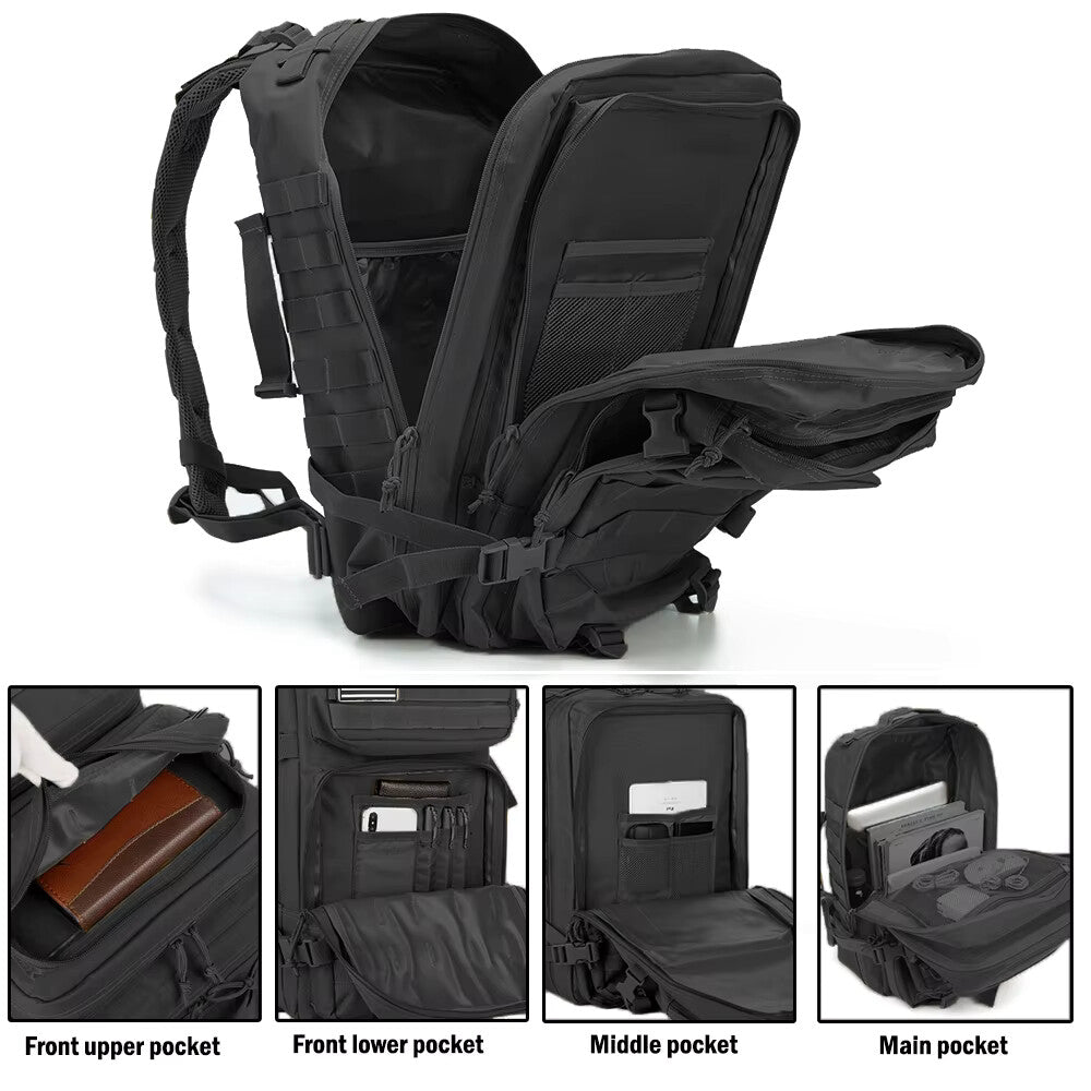 30L / 50L Tactical Backpack – Molle Assault Pack for Travel, Hiking & EDC