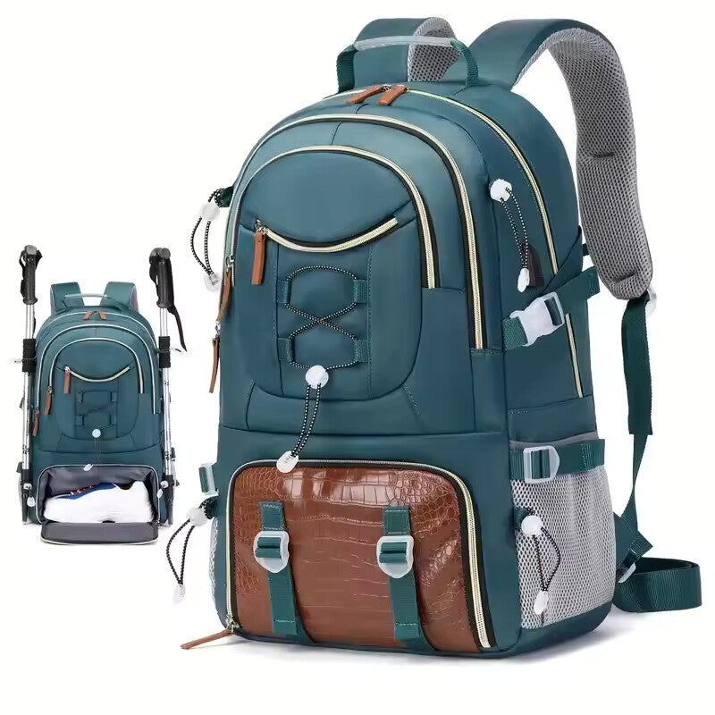 40L Waterproof Hiking Backpack – Lightweight Camping & Travel Bag with Shoe Compartment