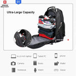 Load image into Gallery viewer, MILITARY 23” Laptop Backpack – Waterproof Large Capacity Travel &amp; Business Bag with USB Charging