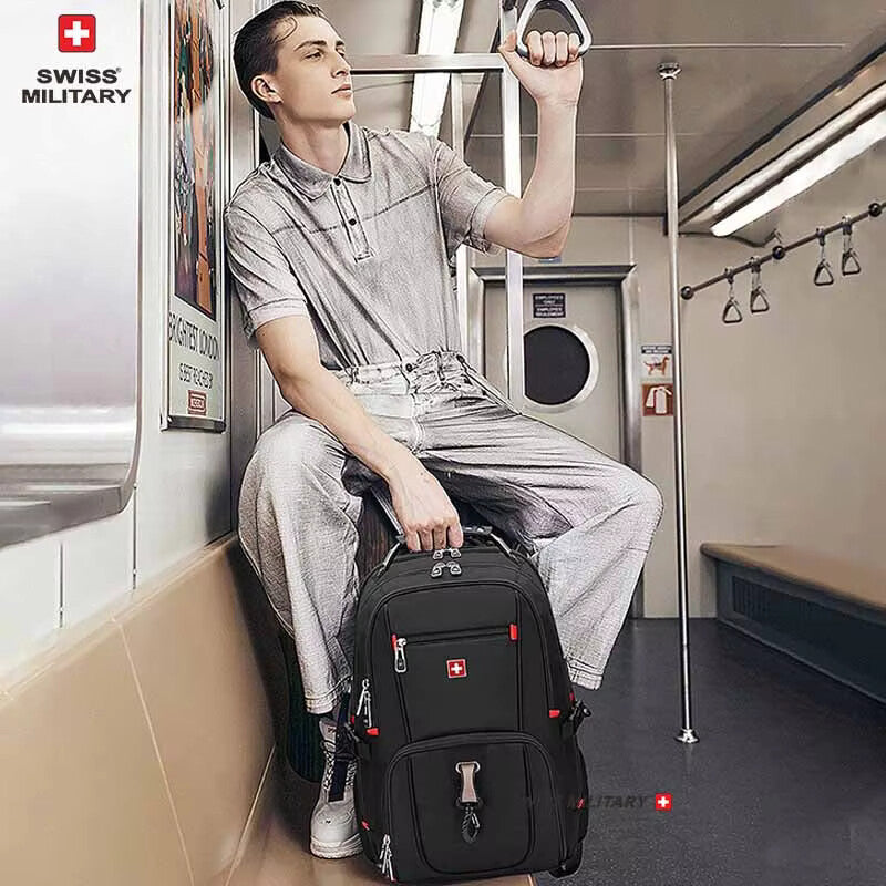 MILITARY 23” Laptop Backpack – Waterproof Large Capacity Travel & Business Bag with USB Charging