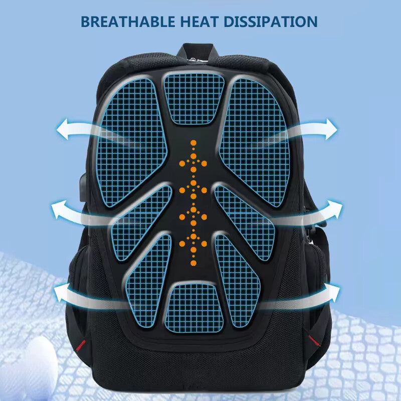 Waterproof 17” / 20” Laptop Backpack with USB Charging & Anti-Theft Lock – Travel & School Rucksack