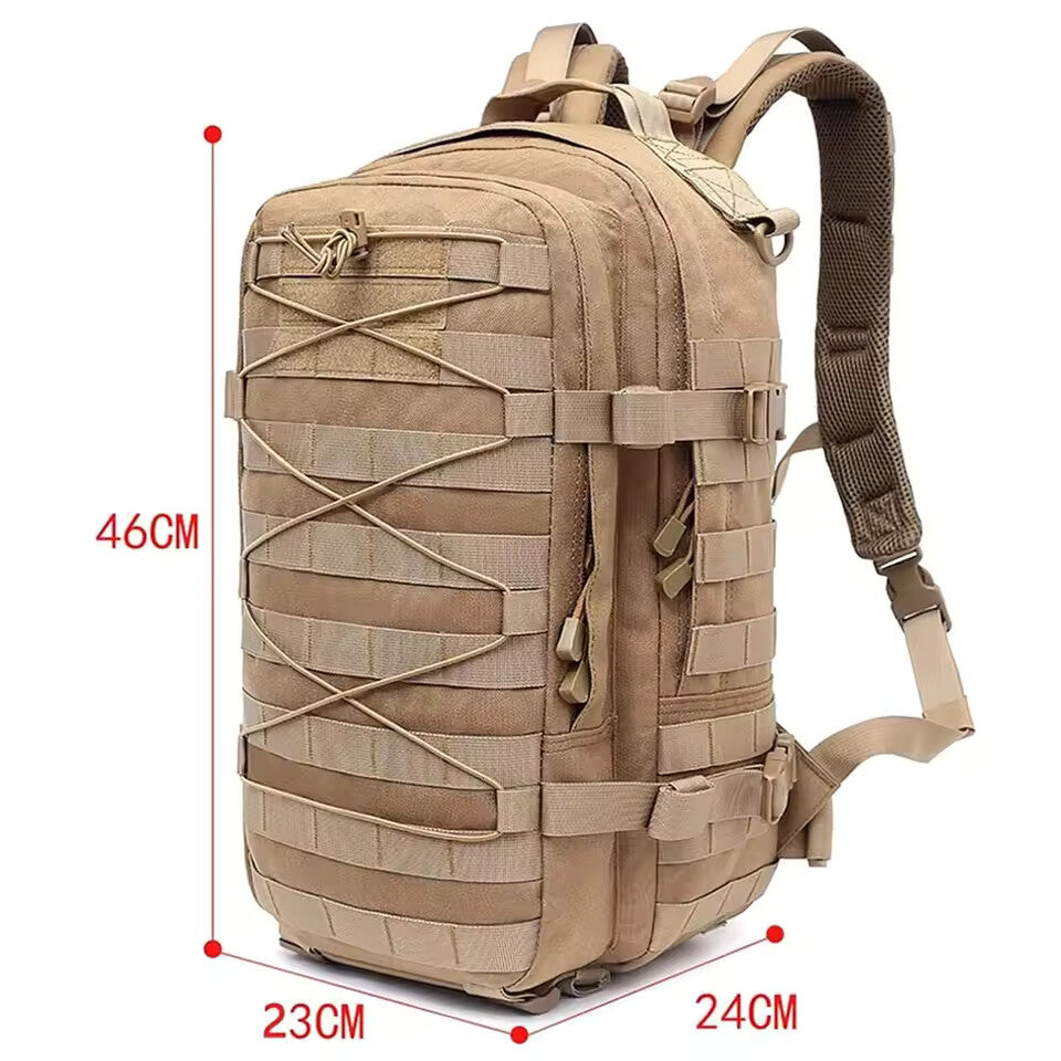 Tactical MOLLE Backpack – Waterproof EDC Outdoor Hunting & Trekking Rucksack (46cm)