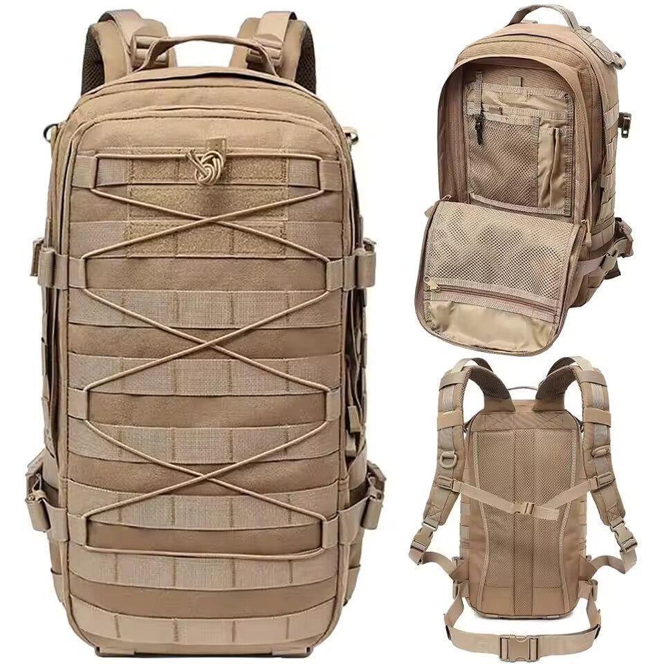 Tactical MOLLE Backpack – Waterproof EDC Outdoor Hunting & Trekking Rucksack (46cm)