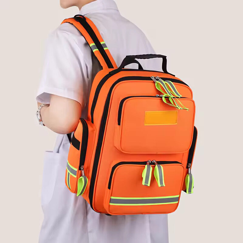 Large Capacity First Aid Backpack – Waterproof Emergency Rescue & Outdoor Medical Storage Bag