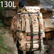 130L Large Hiking & Travel Backpack – Waterproof Tactical Camping Rucksack