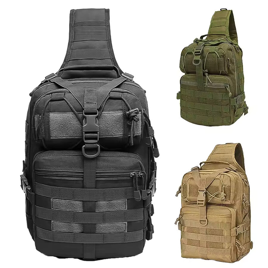 Extra Large Camouflage Chest Bag – Waterproof Outdoor Single Shoulder Crossbody Pack