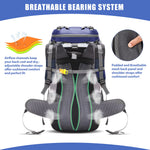 Load image into Gallery viewer, 60L Waterproof Hiking Backpack – Camping &amp; Mountain Climbing Rucksack with Rain Cover