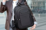 Load image into Gallery viewer, Business Travel Backpack – Unisex Oxford Commuter Rucksack