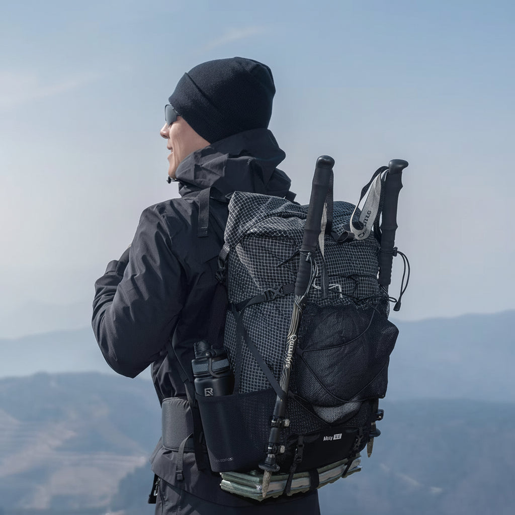 30+5L Lightweight Hiking Backpack – Waterproof Breathable Mountaineering Daypack