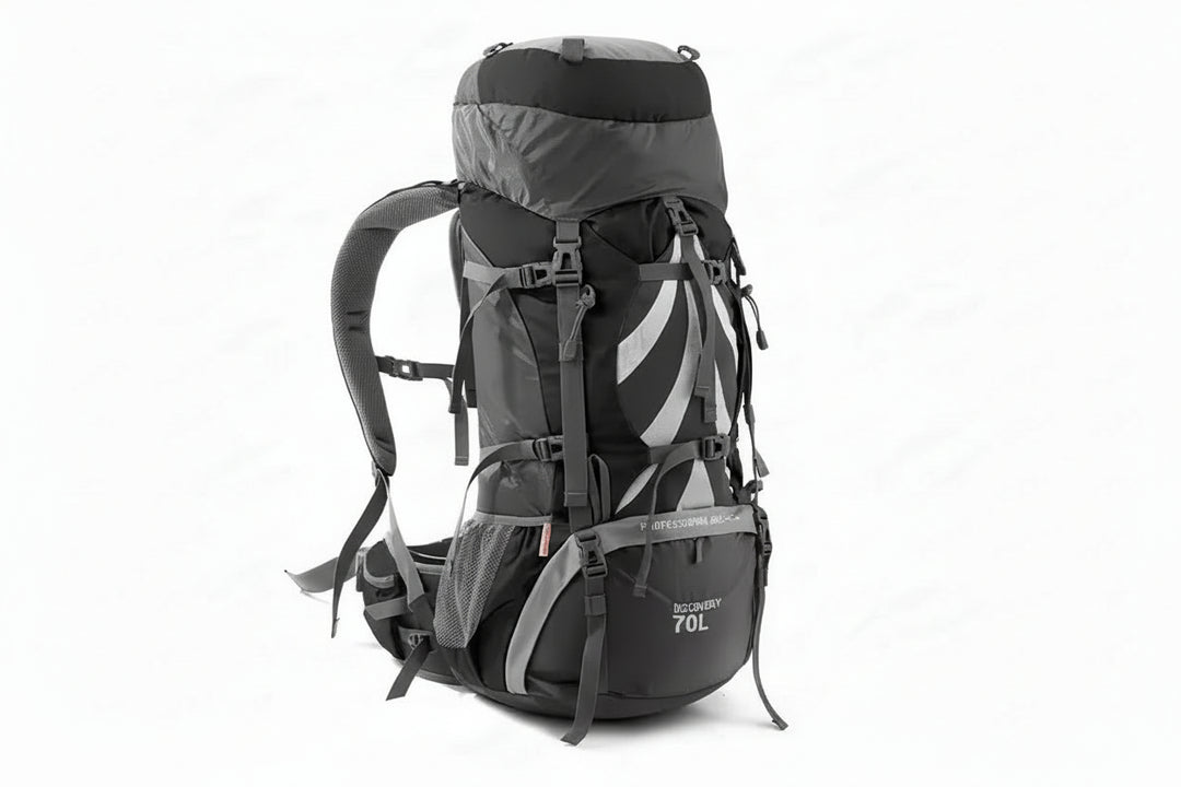 70L+5L Tanfeng Hiking Backpack – Waterproof Mountaineering Rucksack with Rain Cover