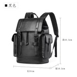 Load image into Gallery viewer, Premium PVC Leather Laptop Backpack – Waterproof Anti-Theft Business Travel Bag (15.6”)
