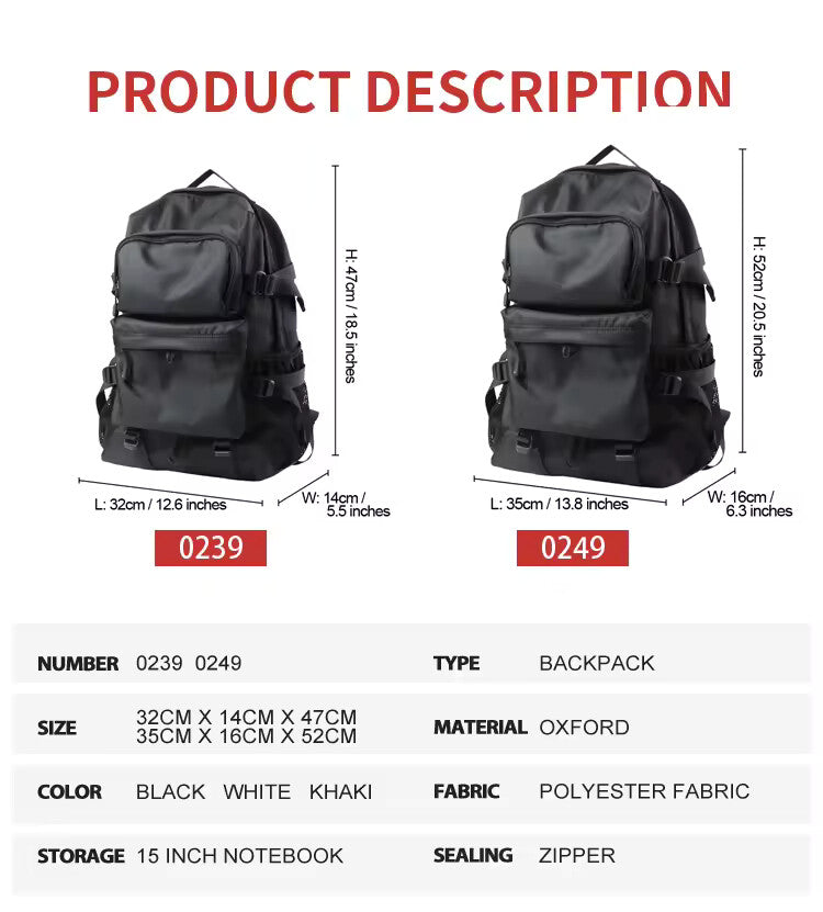 Lightweight Waterproof Laptop Backpack 17” – Casual Travel & School Daypack