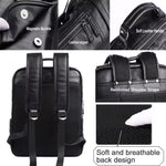 Load image into Gallery viewer, Vintage PU Leather Laptop Backpack – Waterproof Anti-Theft Business Travel Bag (15.6”)