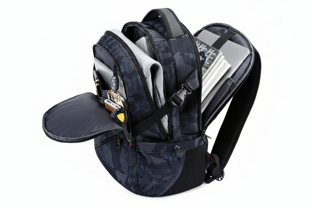 2025 Waterproof 17” Laptop Backpack with USB Charging & Anti-Theft Lock – 38L Travel & School Bag
