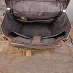 Load image into Gallery viewer, Vintage Crazy Horse Leather Laptop Backpack – Genuine Cowhide Travel &amp; School Bag