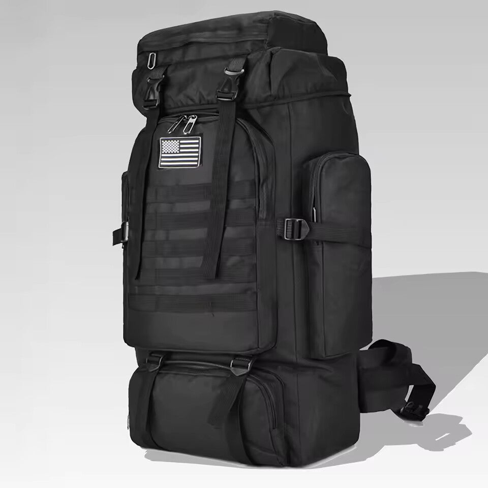 80L / 100L Tactical Mountaineering Backpack – Large Camouflage Hiking & Camping Rucksack