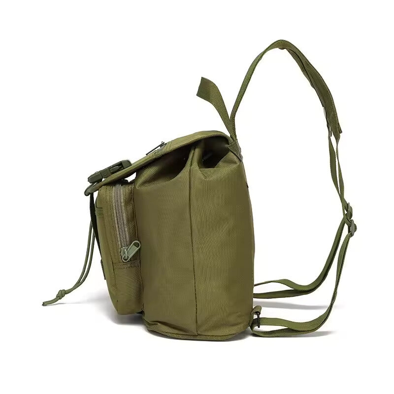 Camouflage Military Style Single-Shoulder Backpack – Compact Outdoor Travel Sling Bag
