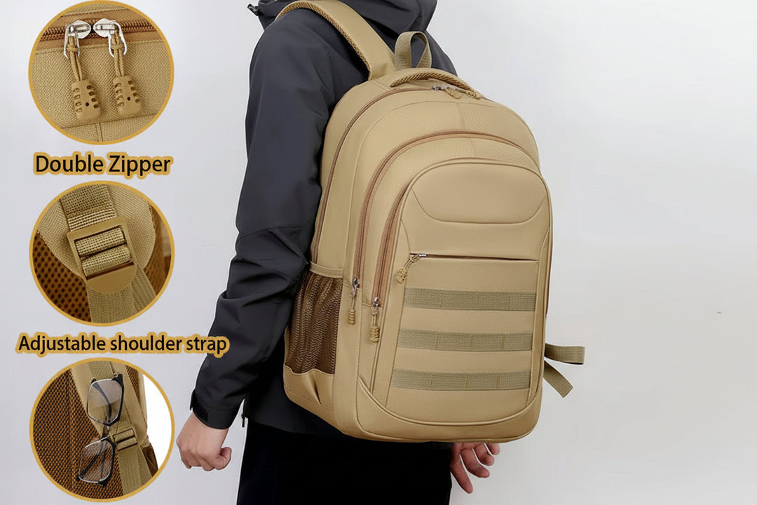 Unisex Multi-Purpose Laptop Backpack – Durable Oxford Travel Backpack with Secure Compartment