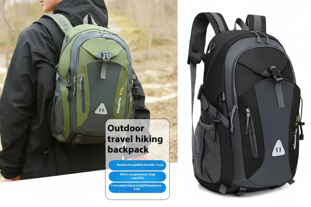 Waterproof Nylon Hiking Backpack 20–35L – Outdoor Travel & Camping Rucksack for Men & Women