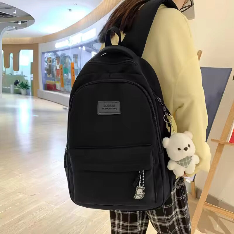 Trendy Waterproof College Laptop Backpack 20–35L – High Capacity School & Travel Bag
