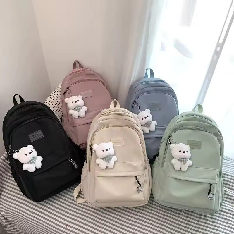 Trendy Waterproof College Laptop Backpack 20–35L – High Capacity School & Travel Bag