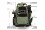 Load image into Gallery viewer, Tactical Fishing Tackle Backpack – Lightweight 600D Multifunctional Angler Bag